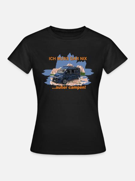 camper 1 - Frauen T-Shirt - Schwarz