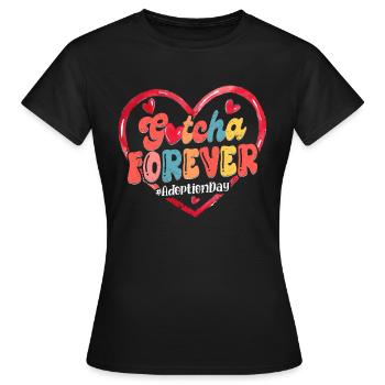 Famille d’adoption Gotcha Forever - T-shirt Femme - noir - Devant - AI Model Female 172 dark (172cm)