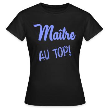 MASTER - Women's T-Shirt - black - Front - AI Model Female 172 dark (172cm)
