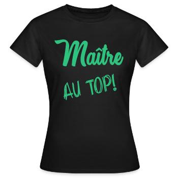 MASTER - Women's T-Shirt - black - Front - AI Model Female 172 dark (172cm)