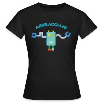 Fais-moi un câlin - T-shirt Femme - noir - Devant - AI Model Female 172 dark (172cm)