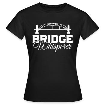 Bridge Whisperer Technical Engineer Bridge - Frauen T-Shirt - Schwarz - Vorne - AI Model Female 172 dark (172cm)