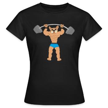 Bodybuilders canins - T-shirt Femme - noir - Devant - AI Model Female 172 dark (172cm)