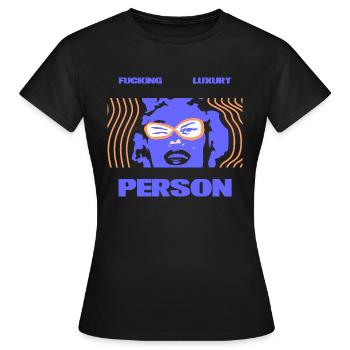 de personne de luxe - T-shirt Femme - noir - Devant - AI Model Female 172 dark (172cm)