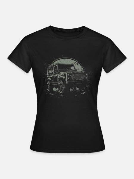 Defender Landy Rover 4x4 Land Offroad LaRo - Frauen T-Shirt - Schwarz