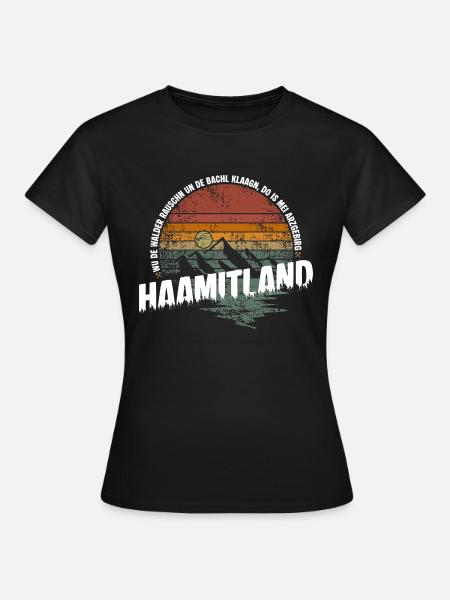 Heimatland Erzgebirge - Frauen T-Shirt - Schwarz