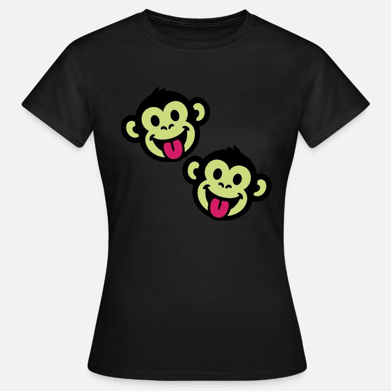 Monkey Funny - Women's T-Shirt - black