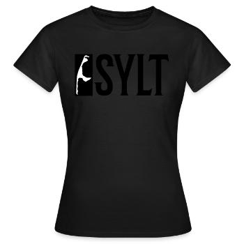 Vacances Sylt - T-shirt Femme - noir - Devant - AI Model Female 172 dark (172cm)