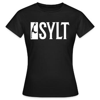 Sylt Island - Women's T-Shirt - black - Front - AI Model Female 172 dark (172cm)