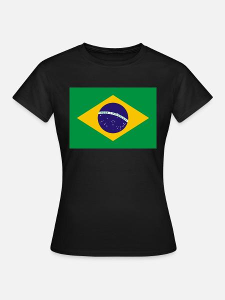 Brazil flag banner - Women's T-Shirt - black