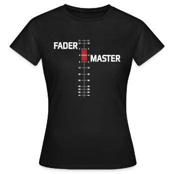 FADER MASTER - Frauen T-Shirt - Schwarz - Vorne - AI Model Female 172 dark (172cm)