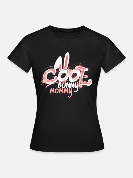 cool bunny mommy - Graffiti Motiv für Hasenmama 's - Frauen T-Shirt - Schwarz