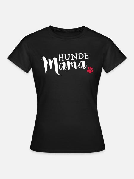 Hundemama - Frauen T-Shirt - Schwarz