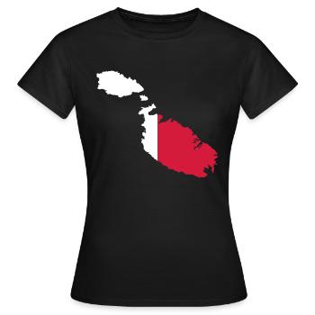 Malta - Frauen T-Shirt - Schwarz - Vorne - AI Model Female 172 dark (172cm)