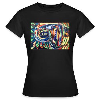 die augen von ra - Frauen T-Shirt - Schwarz - Vorne - AI Model Female 172 dark (172cm)
