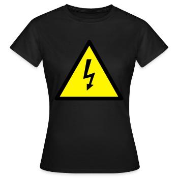 strom - Frauen T-Shirt - Schwarz - Vorne - AI Model Female 172 dark (172cm)