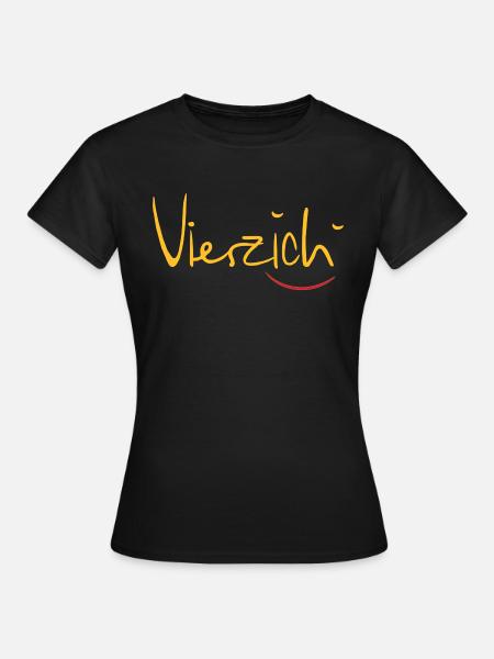 Vierzich - Frauen T-Shirt - Schwarz