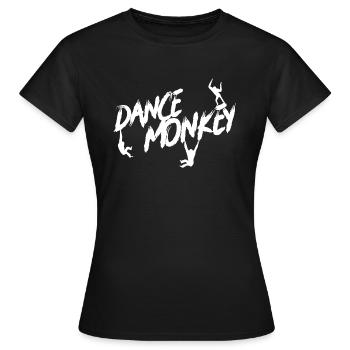 Dance monkey - Women's T-Shirt - black - Front - AI Model Female 172 dark (172cm)