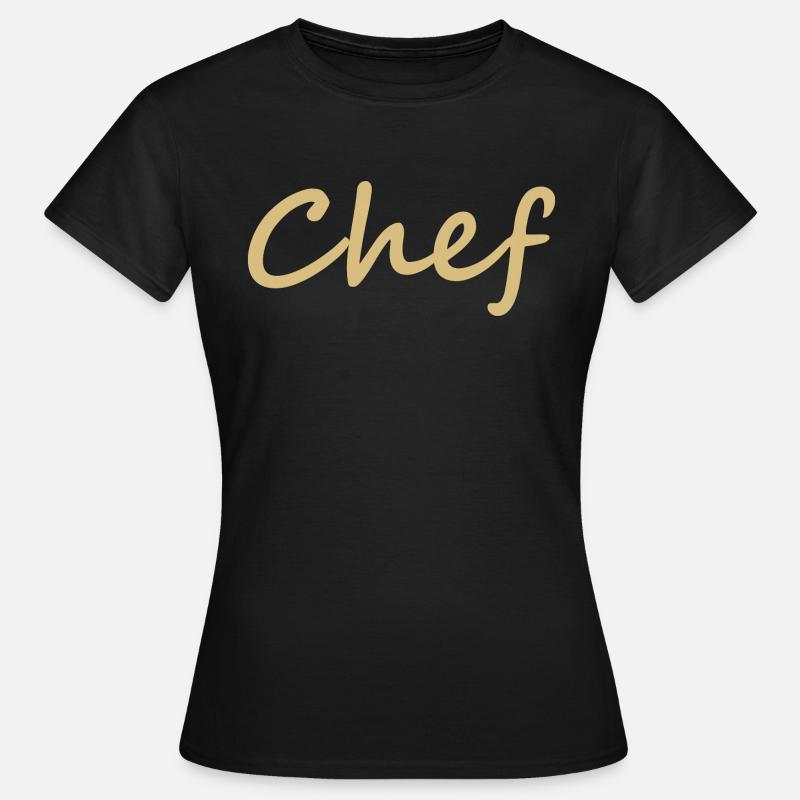 Chef cuoco chef - Maglietta da donna - nero