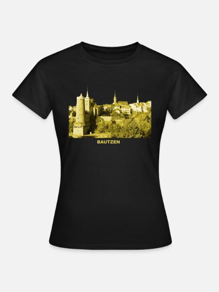 Bautzen Oberlausitz Sachsen Spree Wasserkunst - Frauen T-Shirt - Schwarz