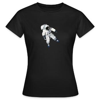 Astronaut - Frauen T-Shirt - Schwarz - Vorne - AI Model Female 172 dark (172cm)