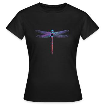 Dragonfly Libelle - Frauen T-Shirt - Schwarz - Vorne - AI Model Female 172 dark (172cm)