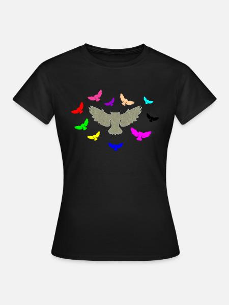 Eule - Frauen T-Shirt - Schwarz