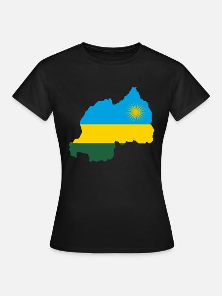 Rwanda flag - T-shirt Femme - noir