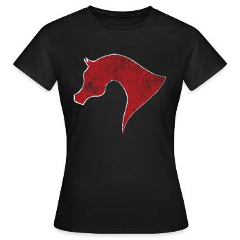 arabic horse - Women's T-Shirt - black - Front - AI Model Female 172 dark (172cm)