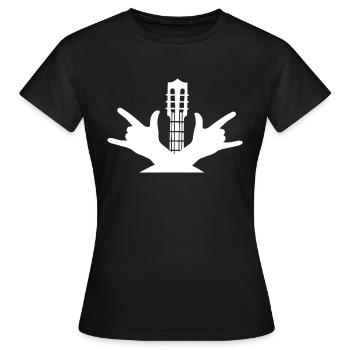 Rock and Roll Rock Music - Frauen T-Shirt - Schwarz - Vorne - AI Model Female 172 dark (172cm)