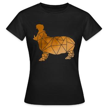 Nilpferd - Frauen T-Shirt - Schwarz - Vorne - AI Model Female 172 dark (172cm)