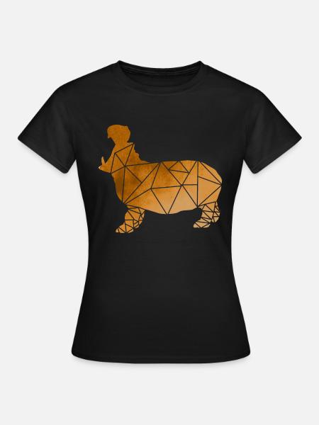 Nilpferd - Frauen T-Shirt - Schwarz