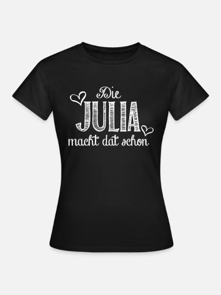 Julia - Frauen T-Shirt - Schwarz