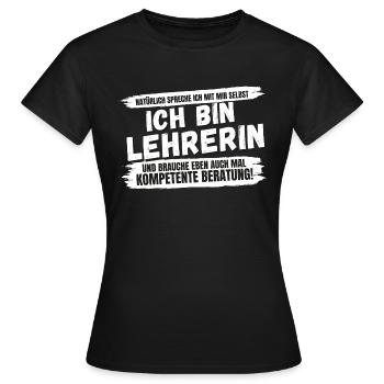 Grundschullehrerin Lehrerin Spruch Geschenk Beruf - Frauen T-Shirt - Schwarz - Vorne - AI Model Female 172 dark (172cm)