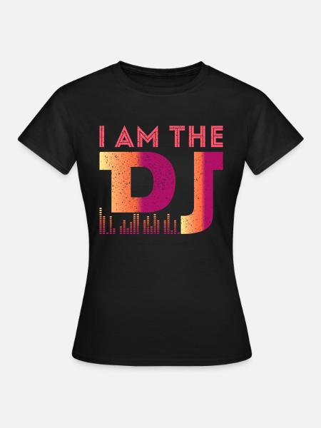 DJ - Frauen T-Shirt - Schwarz