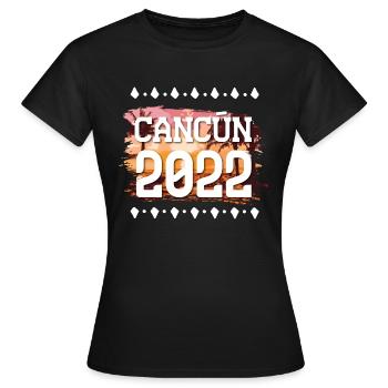 Cancun 2022 - Frauen T-Shirt - Schwarz - Vorne - AI Model Female 172 dark (172cm)