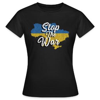 Arrêtez la guerre Poison activiste pacifique - T-shirt Femme - noir - Devant - AI Model Female 172 dark (172cm)