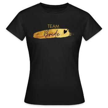Team Bride - Enterrement de vie de jeune fille - T-shirt Femme - noir - Devant - AI Model Female 172 dark (172cm)
