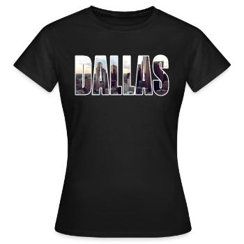 Dallas - T-shirt Femme - noir - Devant - AI Model Female 172 dark (172cm)