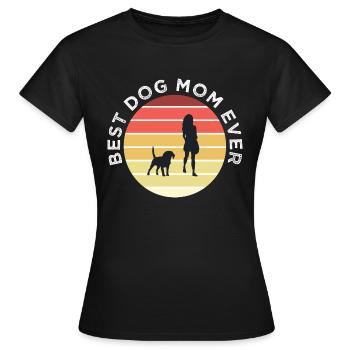 Meilleure maman de chien jamais. Meilleure maman de chien. Conception de chien. - T-shirt Femme - noir - Devant - AI Model Female 172 dark (172cm)