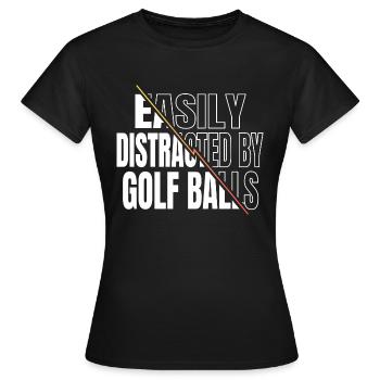 Golfbag GolfLove GolfGift Puter Golfmom - T-shirt Femme - noir - Devant - AI Model Female 172 dark (172cm)