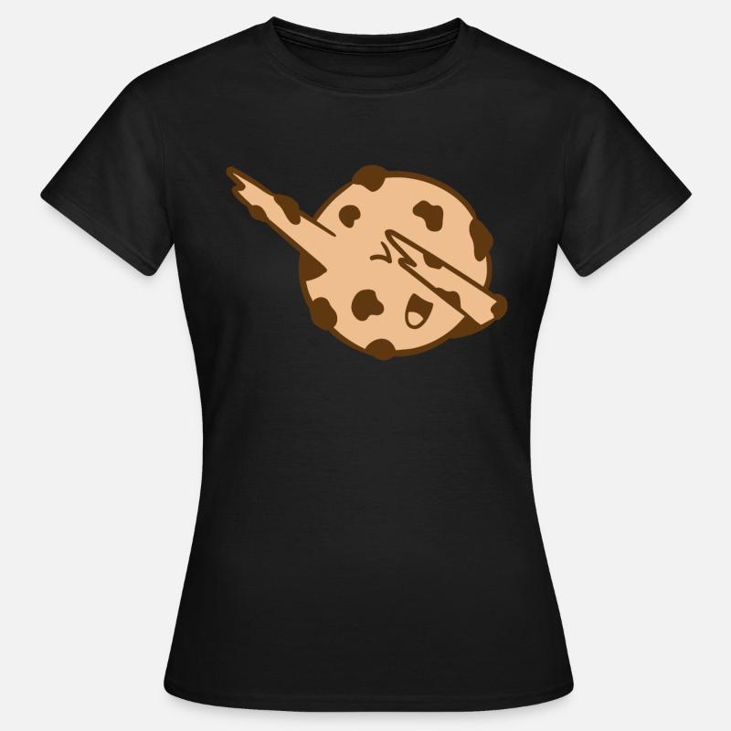 Dabbing Cookie dabbendes Plätzchen Dab Geschenk - Women's T-Shirt - black