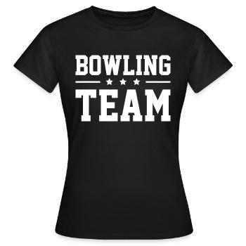 Bowling Team - Women's T-Shirt - black - Front - AI Model Female 172 dark (172cm)