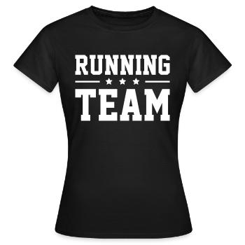 Équipe de course à pied - T-shirt Femme - noir - Devant - AI Model Female 172 dark (172cm)