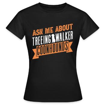 Arboriculture Walker Coonhound - T-shirt Femme - noir - Devant - AI Model Female 172 dark (172cm)
