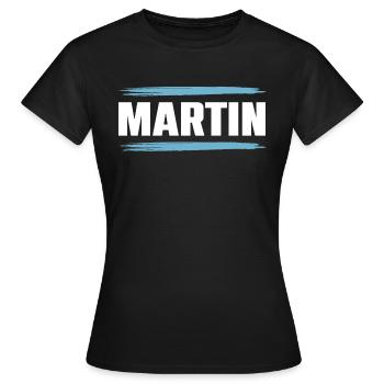 Martin - Women's T-Shirt - black - Front - AI Model Female 172 dark (172cm)