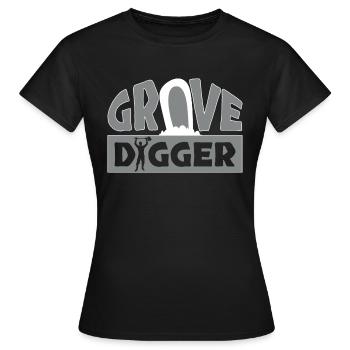 Grave Digger - Women's T-Shirt - black - Front - AI Model Female 172 dark (172cm)