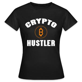 Bitcoin Trading Crypto Stocks - T-shirt Femme - noir - Devant - AI Model Female 172 dark (172cm)