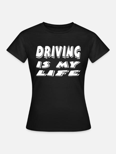 Auto - Frauen T-Shirt - Schwarz