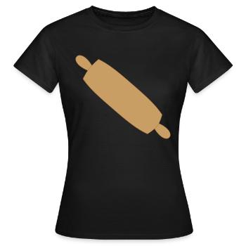 nudelholz - Frauen T-Shirt - Schwarz - Vorne - AI Model Female 172 dark (172cm)